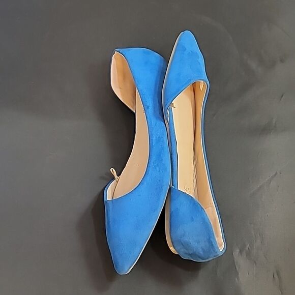 BRAND NEW ROUGE HELIUM SUEDE POINTE TOE D'ORSAY WOMEN"S FLAT SHOE - Picture 8 of 12